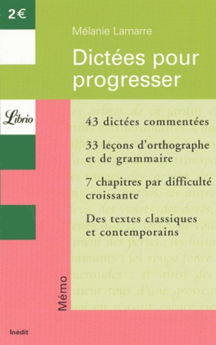 Dict&eacute;es pour progresser